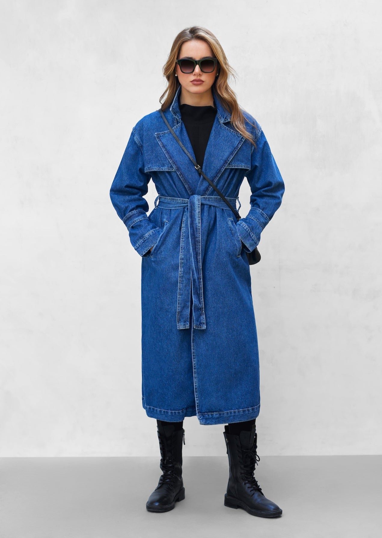 Denim Trench Coat