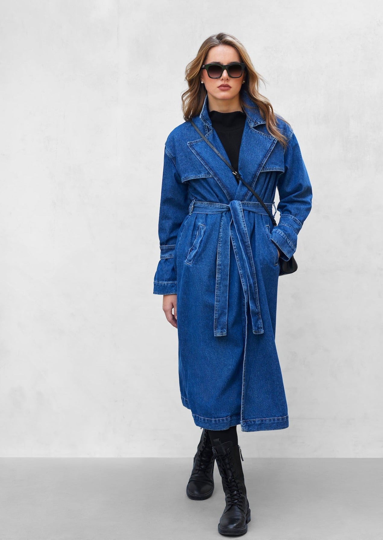 Denim Trench Coat