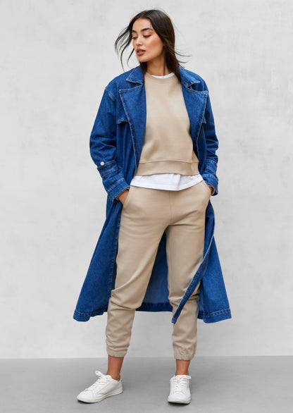 Denim Trench Coat